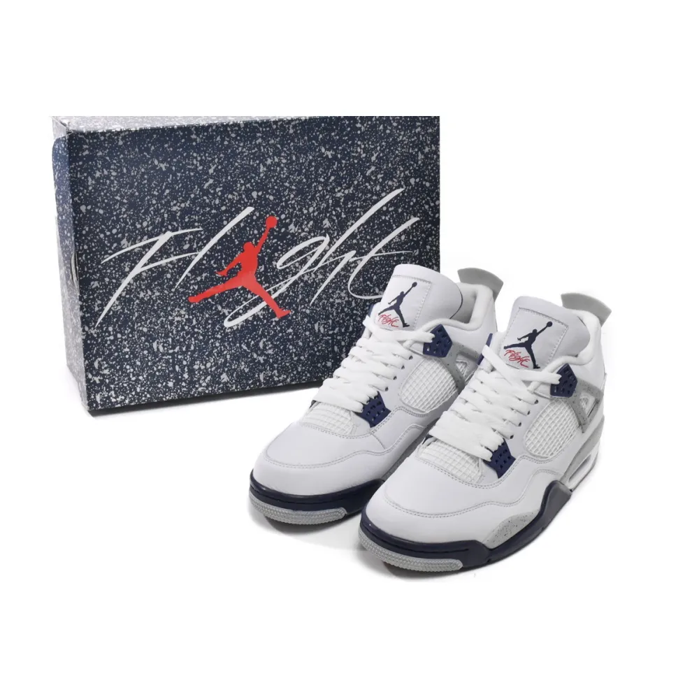 LJR Jordan 4 Retro White Midnight Navy,DH6927-140