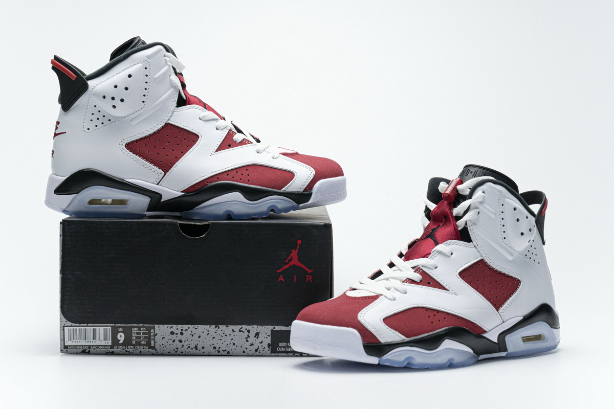 LJR Jordan 6 Retro Carmine (2021), CT8529-106