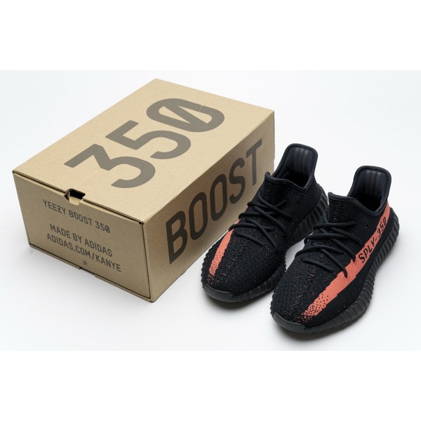 DISCOUNT 30$ PKGoden Yeezy Boost 350 V2 Core Black Red, BY9612