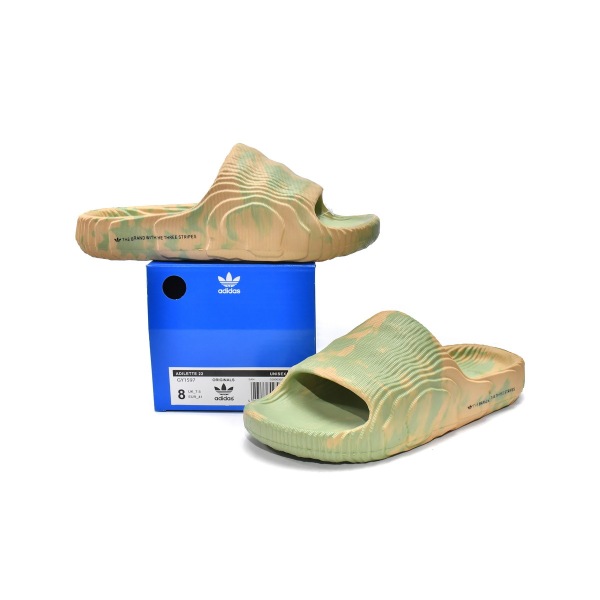 OG Adilette 22 Slides Magic Lime St Desert Sand,GY1597