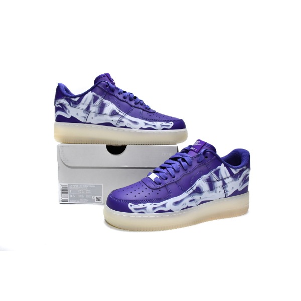 PKGoden Air Force 1 Low 07 QS Purple Skeleton Halloween (2021),CU8067-500