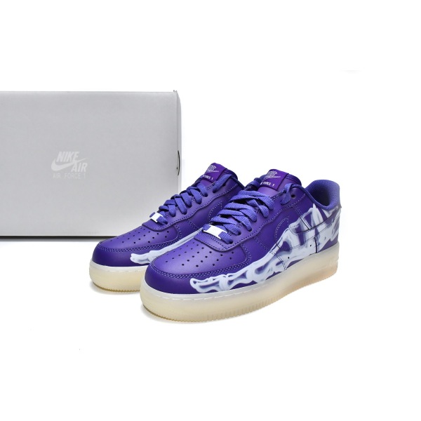 PKGoden Air Force 1 Low 07 QS Purple Skeleton Halloween (2021),CU8067-500