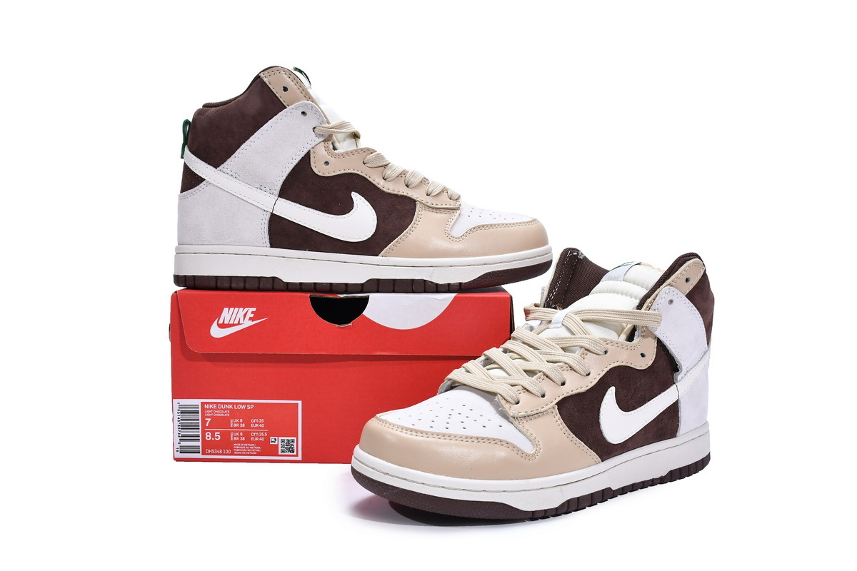 OG Dunk High Light Chocolate，DH5348-100