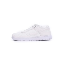 OG Dunk Low Dover Street Market Triple White Velvet，DH2686-100