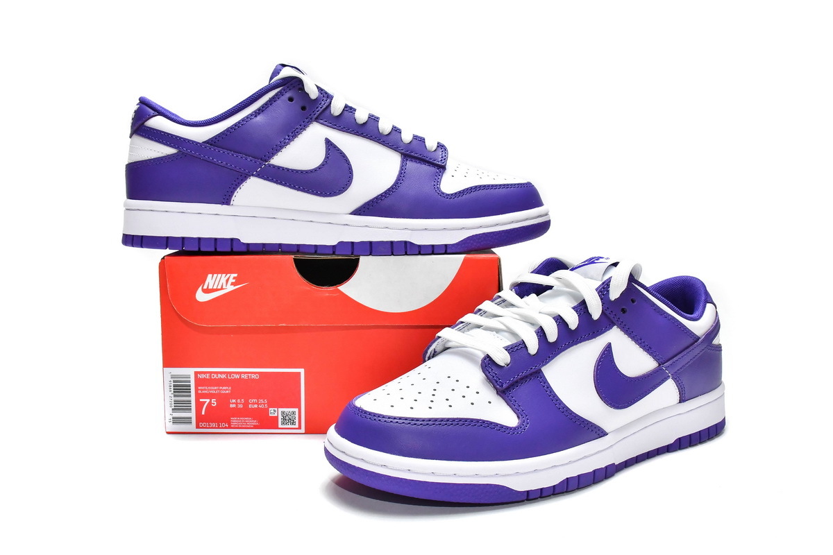 OG Dunk Low Retro Court Purple，DD1391-104