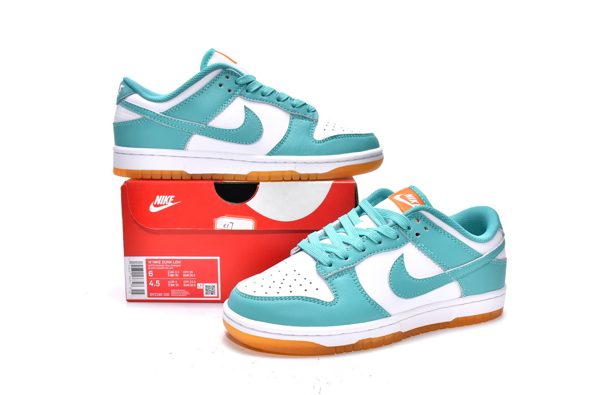 OG Dunk Low White Turquoise (W),DV2190-100