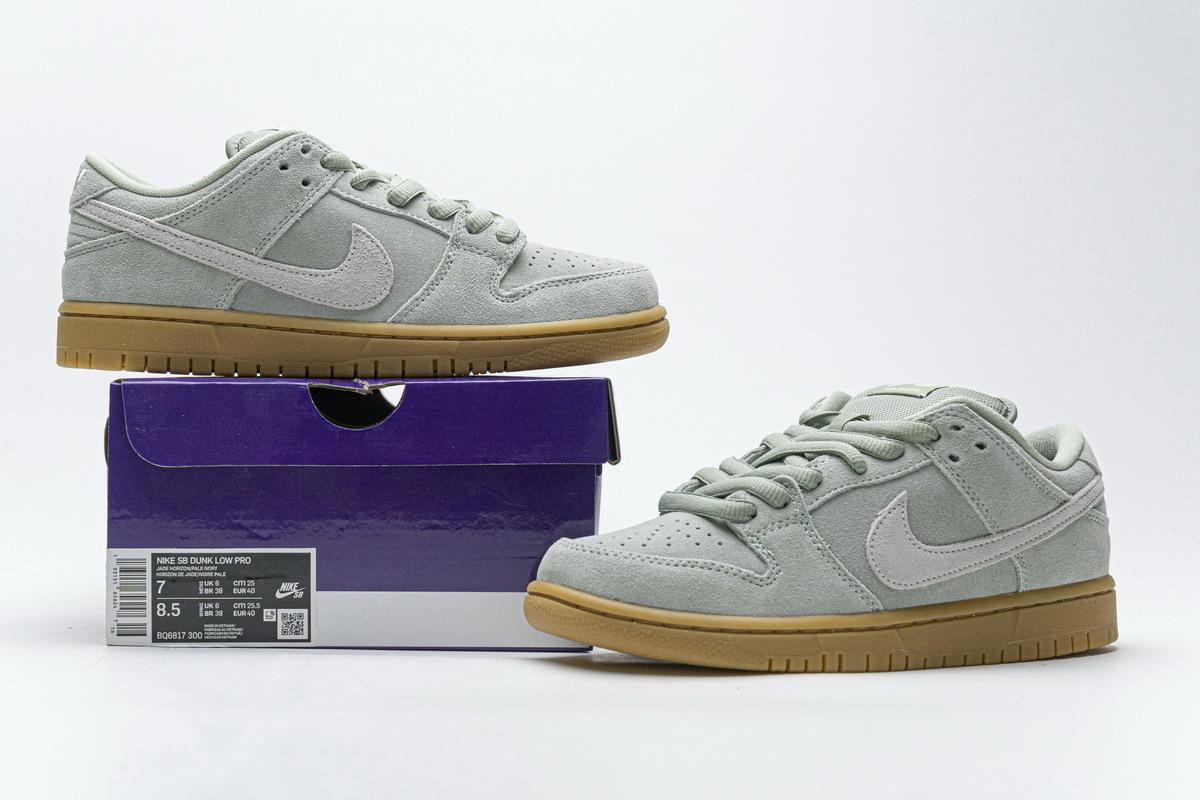 OG Dunk SB Low Island Green Gum, BQ6817-300
