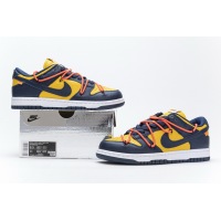 OG Dunk SB Low Off-White University Gold Midnight Navy, CT0856-700