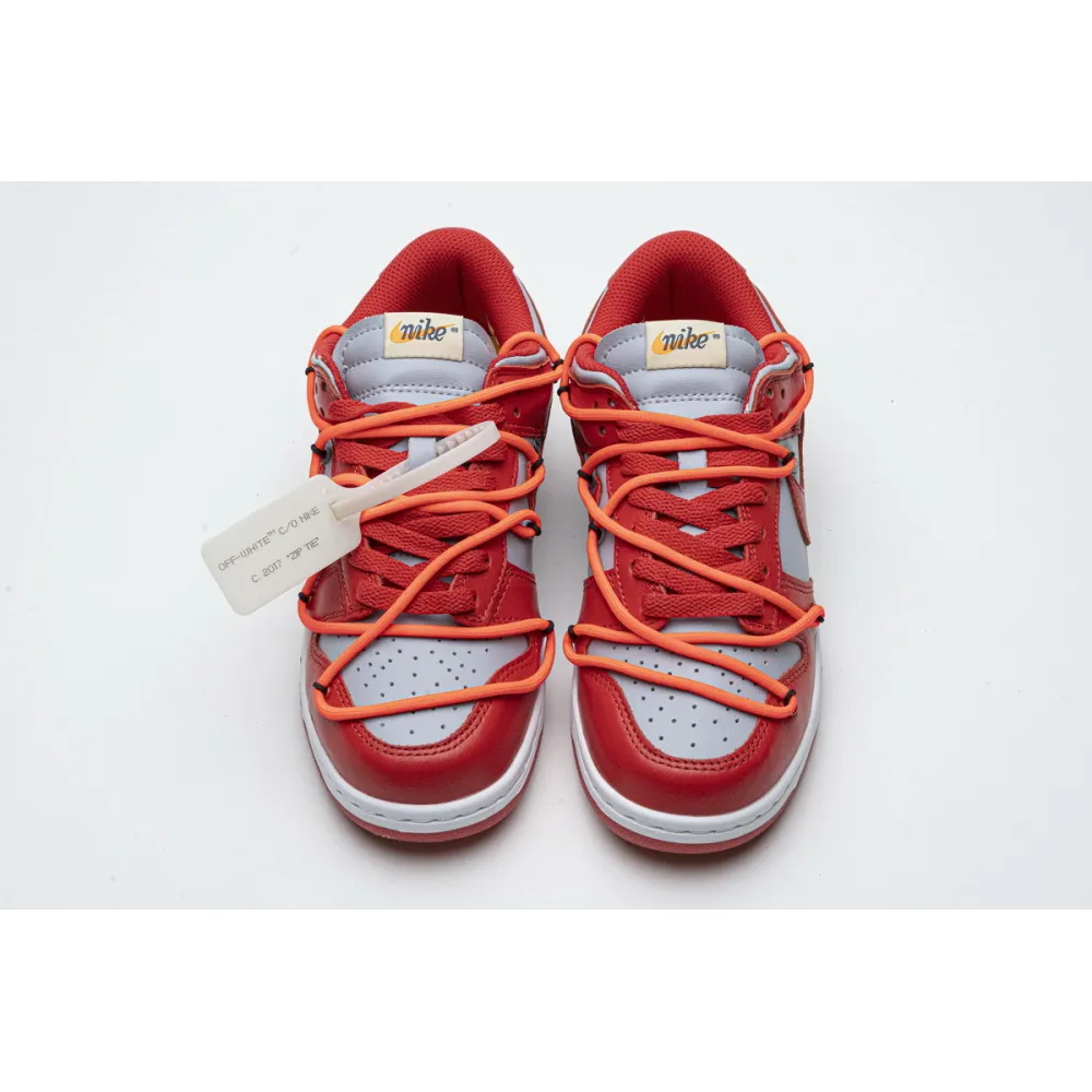 OG Dunk SB Low Off-White University Red, CT0856-600