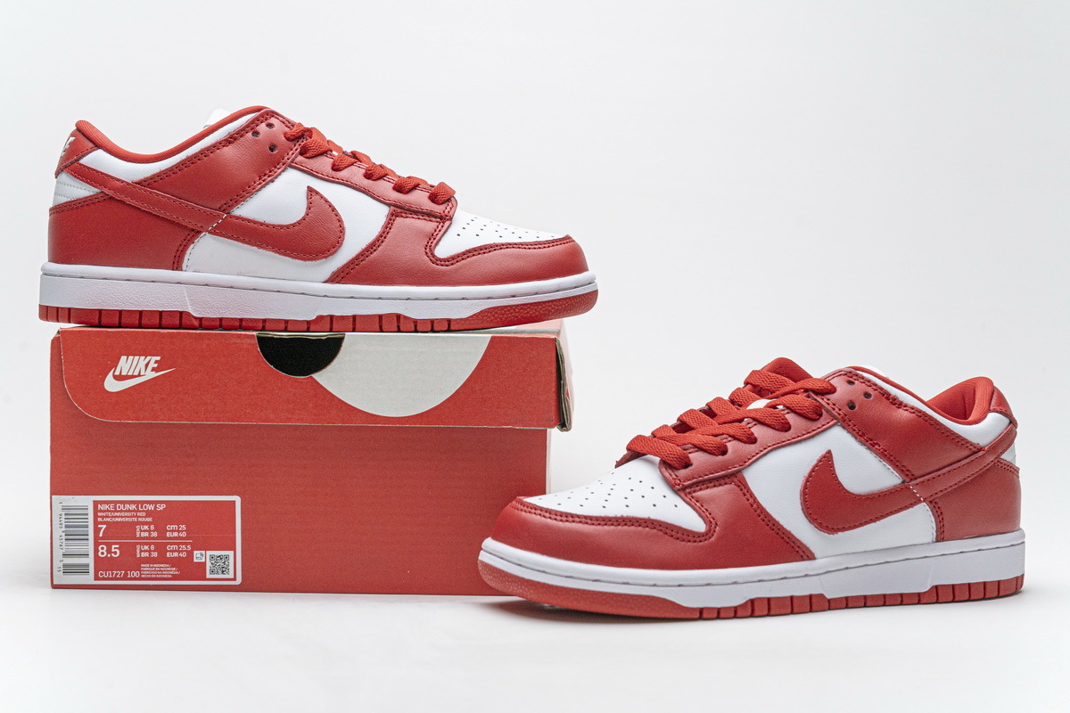 OG Dunk SB Low University Red (2020), CU1727-100