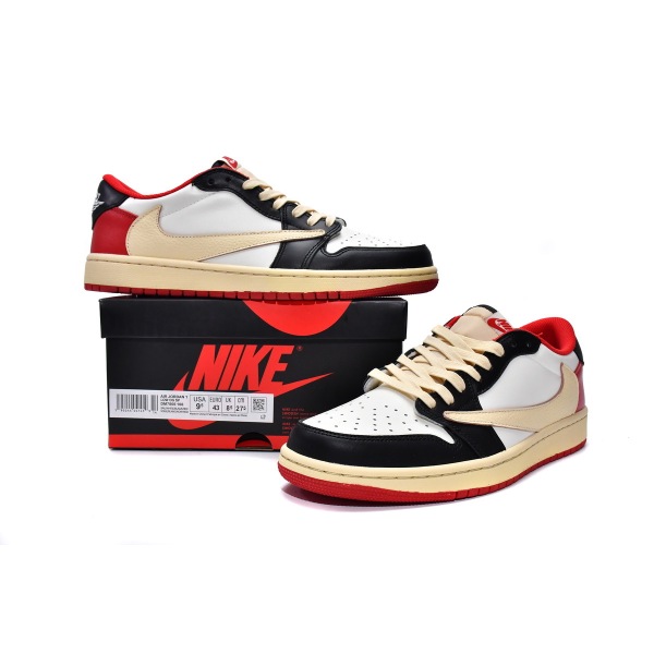 OG Jordan 1 Low Black Red Travis Scott,DM7866-166