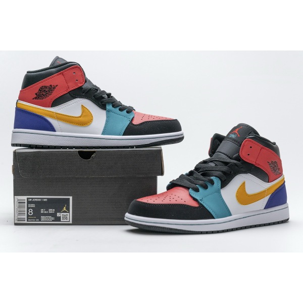 OG Jordan 1 Mid Bred Multi-Color, 554724-125