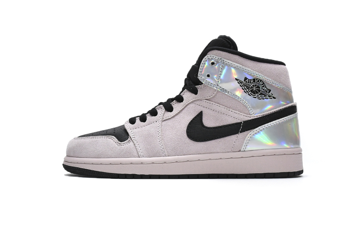 OG Jordan 1 Mid Dirty Powder Iridescent (W), BQ6472-602