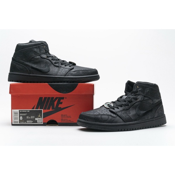 OG Jordan 1 Mid Fearless Edison Chen Black, CU2804-300