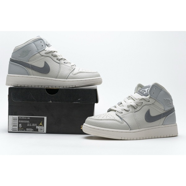 OG Jordan 1 Mid Light Bone Grey, 582542-003