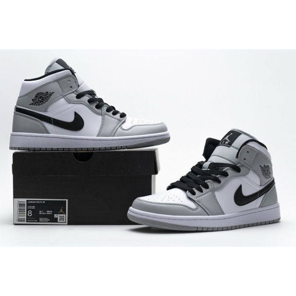 OG Jordan 1 Mid Light Smoke Grey, 554724-092