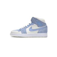 OG Jordan 1 Mid Mixed Textures Blue, DA4666-100