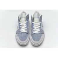 OG Jordan 1 Mid Mixed Textures Blue, DA4666-100