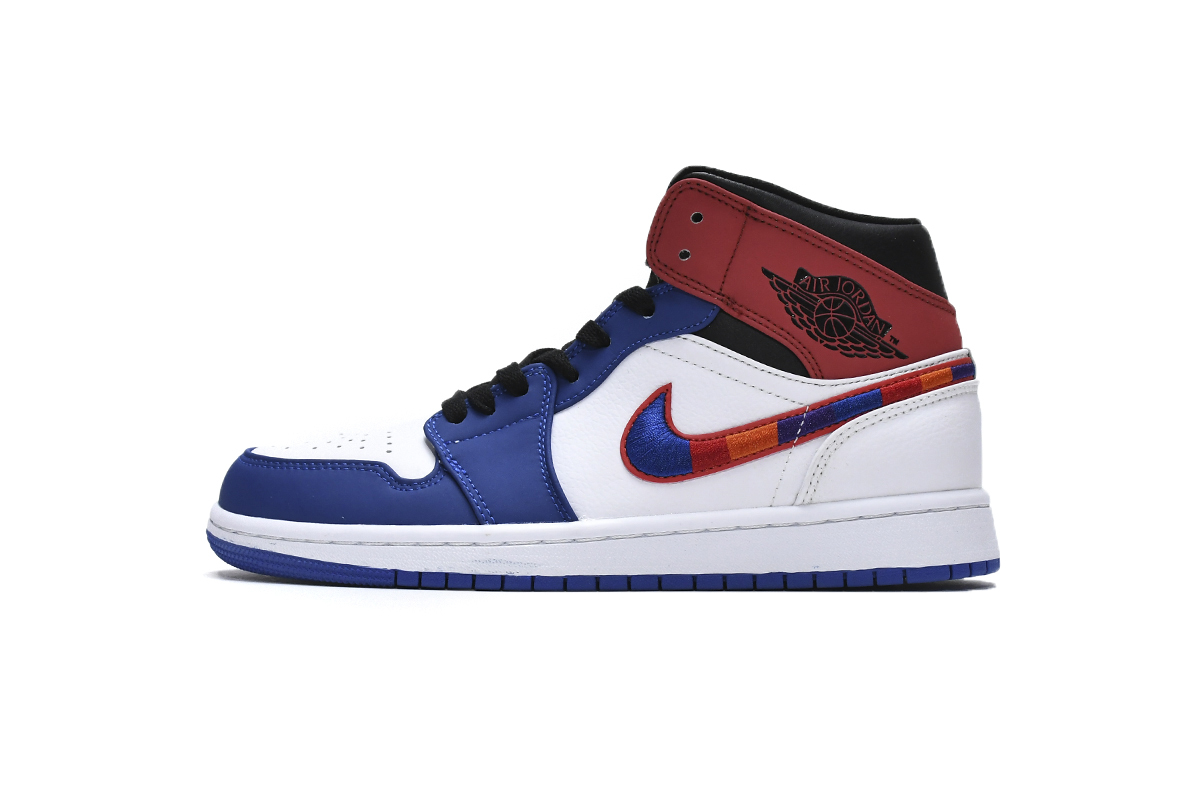 OG Jordan 1 Mid Multi-Color Swoosh, 852542-146