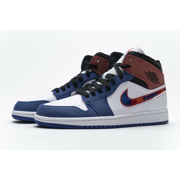 OG Jordan 1 Mid Multi-Color Swoosh, 852542-146