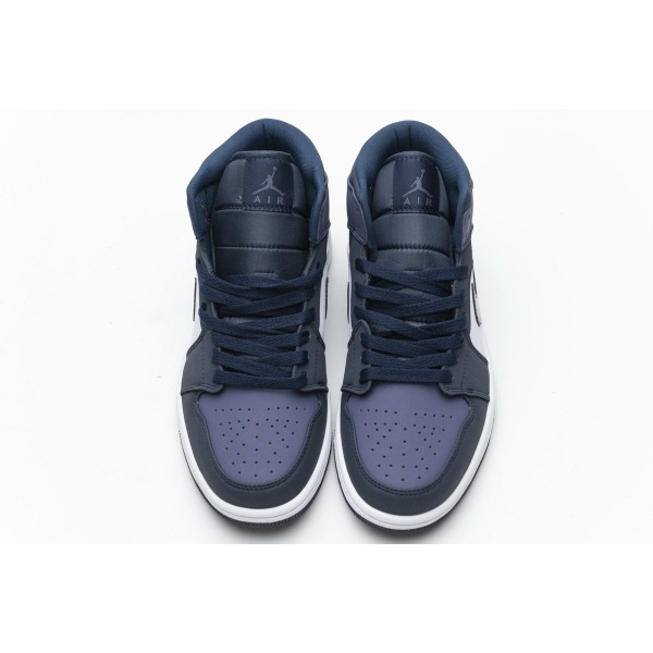 OG Jordan 1 Mid Obsidian Sanded Purple, 554724-445