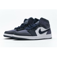 OG Jordan 1 Mid Obsidian Sanded Purple, 554724-445