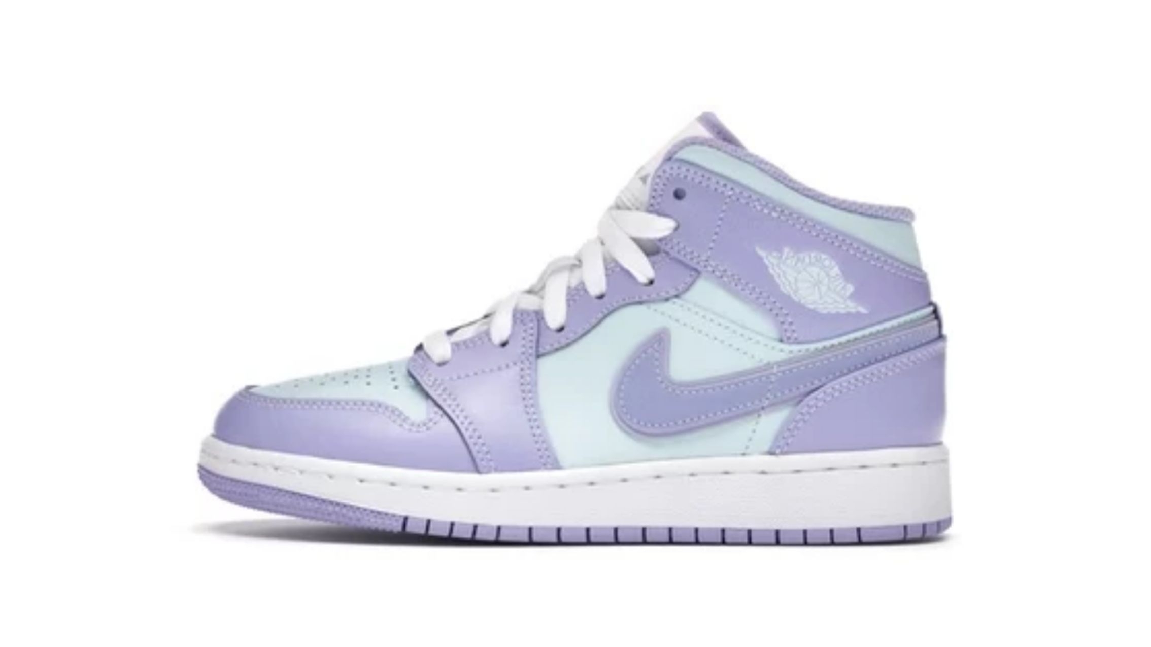 OG Jordan 1 Mid Purple Aqua (GS), 554725-500