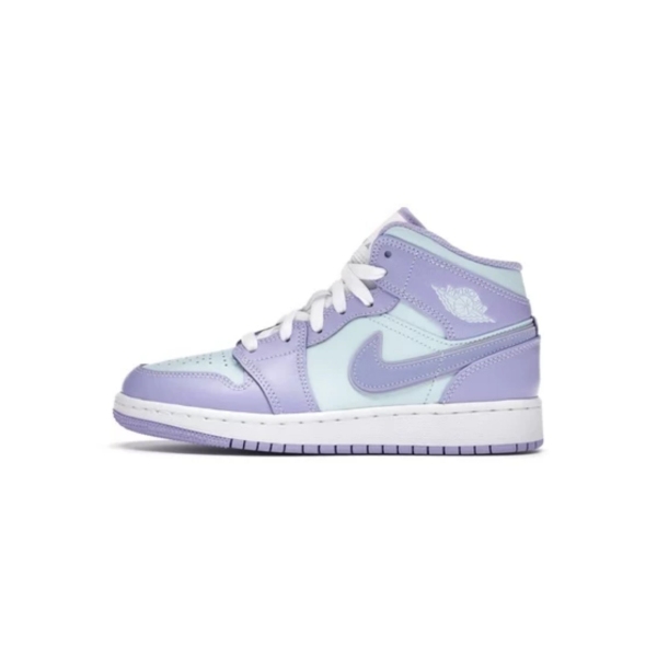 OG Jordan 1 Mid Purple Aqua (GS), 554725-500