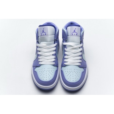 OG Jordan 1 Mid Purple Aqua (GS), 554725-500