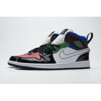 OG Jordan 1 Mid SE Black White Multi-Color (W), DB5454-001