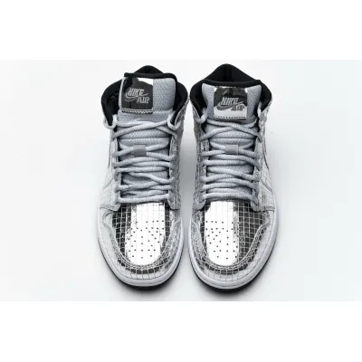 OG Jordan 1 Mid SE Disco Metallic Silver (W), CU9304-001 02