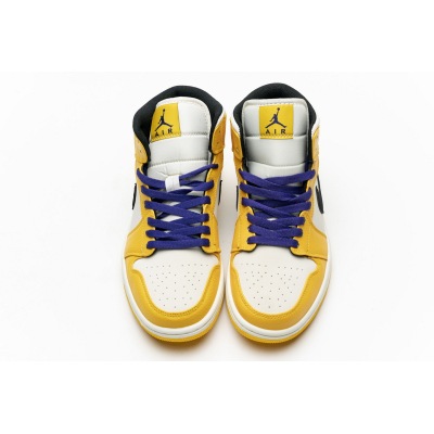 OG Jordan 1 Mid SE Lakers, 852542-700