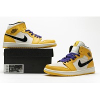 OG Jordan 1 Mid SE Lakers, 852542-700