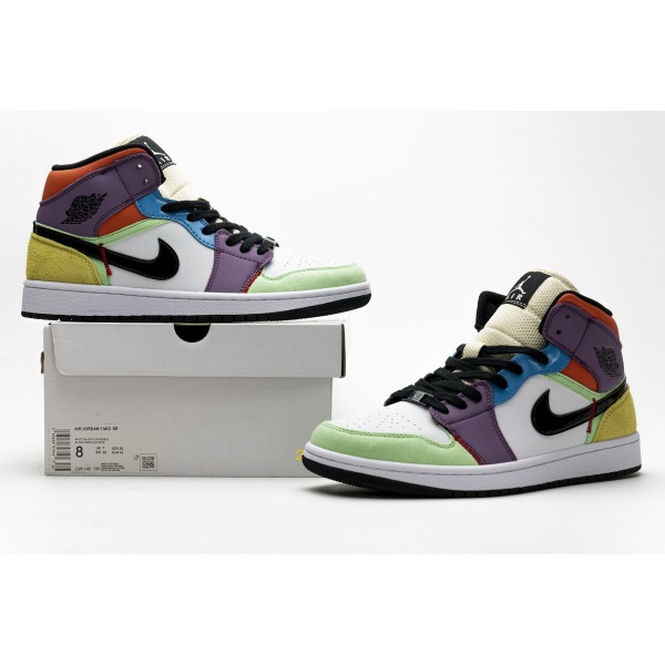 OG Jordan 1 Mid SE Multi-Color (W), CW1140-100