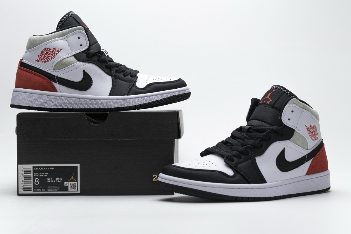 OG Jordan 1 Mid SE Union Black Toe, 852542-100