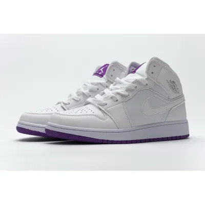 OG Jordan 1 Mid SE White Fuchsia Blast, 555112-100 01