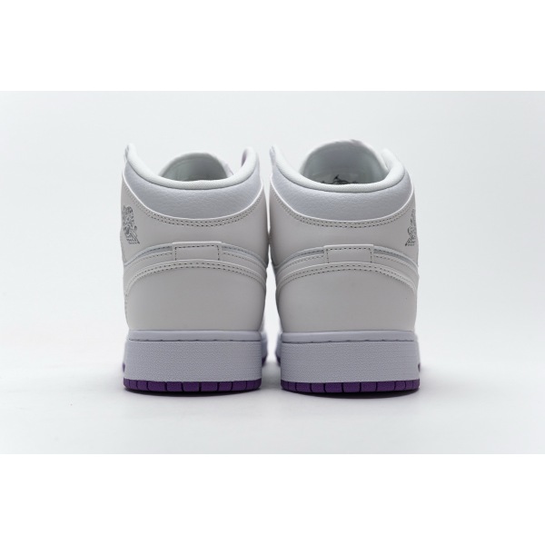 OG Jordan 1 Mid SE White Fuchsia Blast, 555112-100