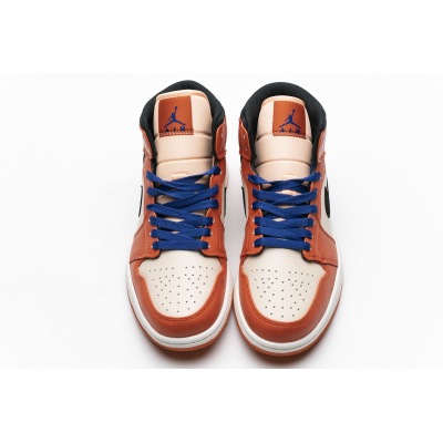 OG Jordan 1 Mid Team Orange Black, 852542-800