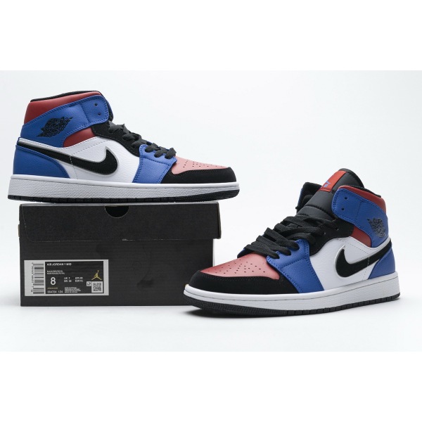 OG Jordan 1 Mid Top 3, 554724-124