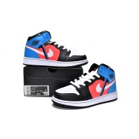 OG Jordan 1 Mid Tri Color Ribbons (GS)，CV4891-001