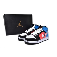 OG Jordan 1 Mid Tri Color Ribbons (GS)，CV4891-001