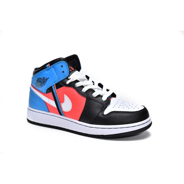 OG Jordan 1 Mid Tri Color Ribbons (GS)，CV4891-001