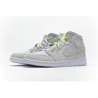 OG Jordan 1 Mid Vast Grey Ghost Green (W), CV3018--001