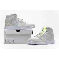 OG Jordan 1 Mid Vast Grey Ghost Green (W), CV3018--001