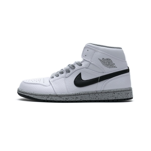 OG Jordan 1 Mid White Cement (GS), 554725-115