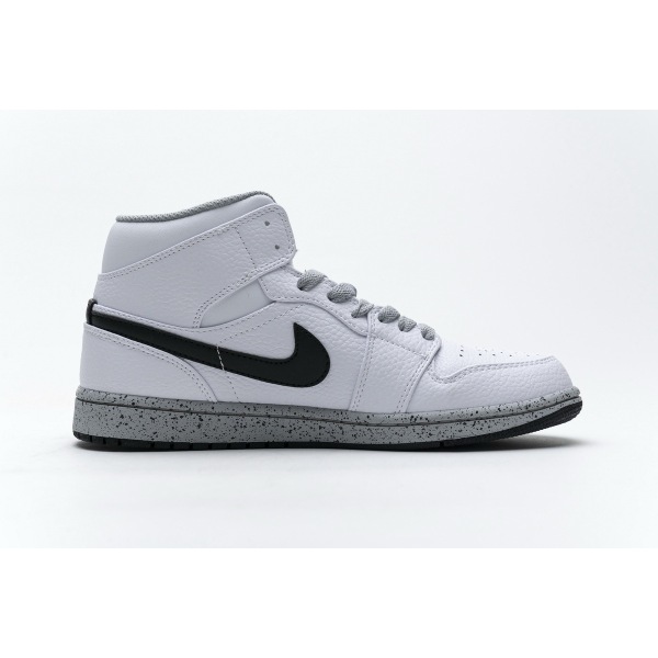 OG Jordan 1 Mid White Cement (GS), 554725-115