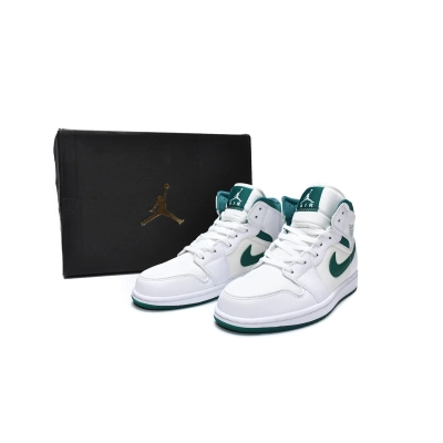 OG Jordan 1 Mid White Mystic Green， CD6759-103 02