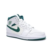 OG Jordan 1 Mid White Mystic Green， CD6759-103