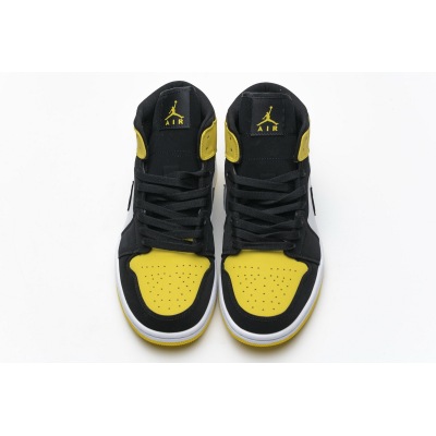 OG Jordan 1 Mid Yellow Toe Black, 852542-071