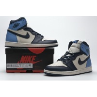 OG Jordan 1 Retro High Obsidian UNC, 555088-140